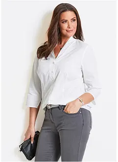 Blus med sjalkrage, bonprix Blus med sjalkrage, bonprix