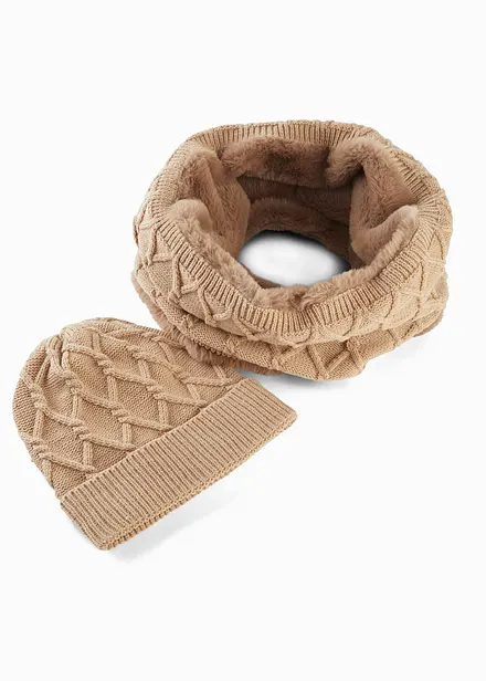 Halsduk och mössa (2 delar)