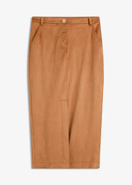 Pennsmal kjol av mockaimitation