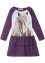 Jerseyklänning för flickor, med ekologisk bomull och volanger, bpc bonprix collection