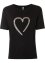 T-shirt med leopardmönstrat hjärta, RAINBOW