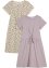 Jerseyklänning för flickor i ekologisk bomull (2-pack), bpc bonprix collection