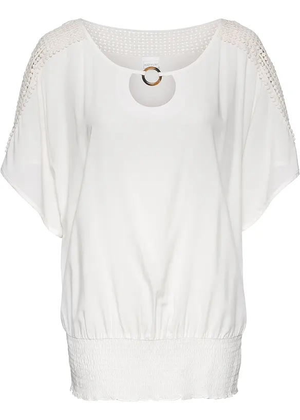Blus av ren viskos, bonprix