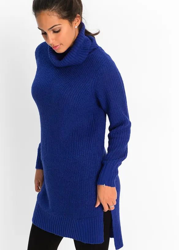 Lång stickad tröja, bonprix