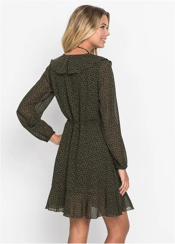 Miniklänning med omlottlook, bonprix
