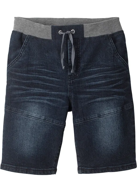 Stretchiga jeansshorts, normal passform, bonprix