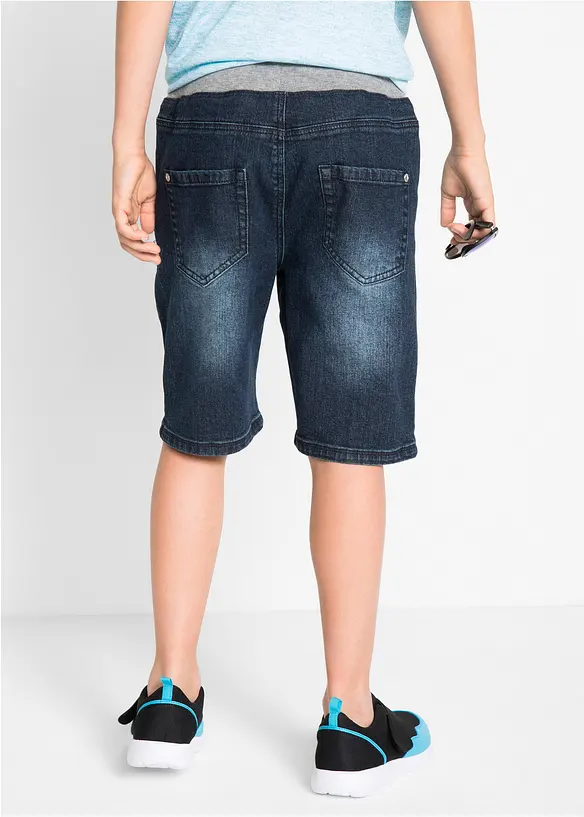 Stretchiga jeansshorts, normal passform, bonprix