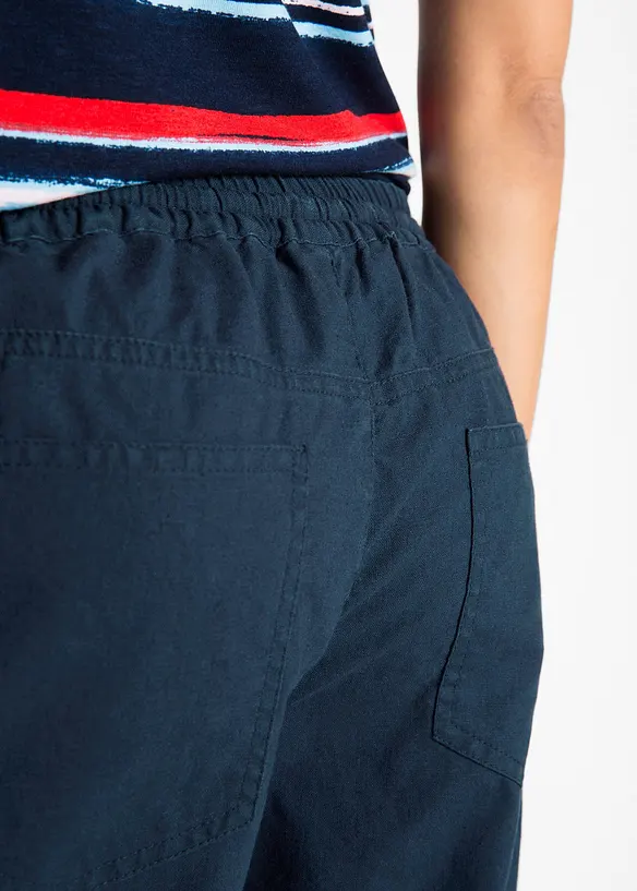 Bermudas med linne, bonprix