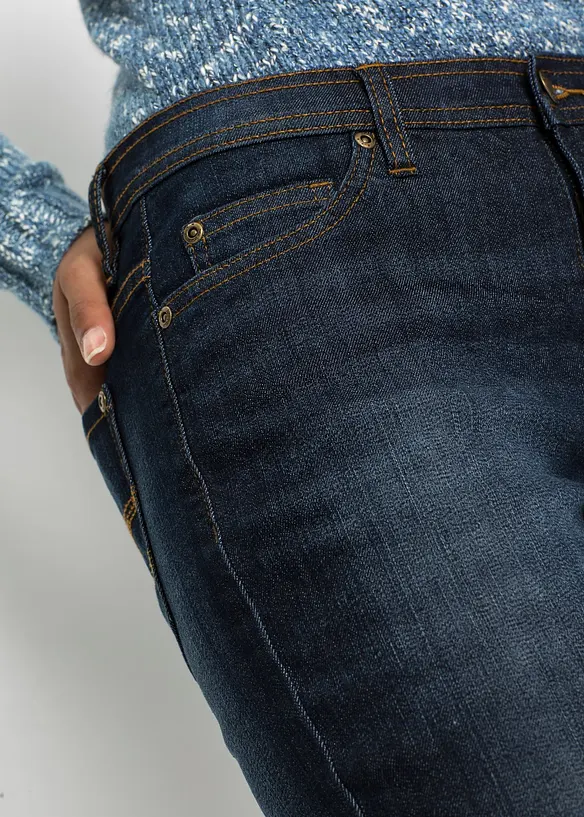 Mom Jeans Mid Waist, Stretch, bonprix