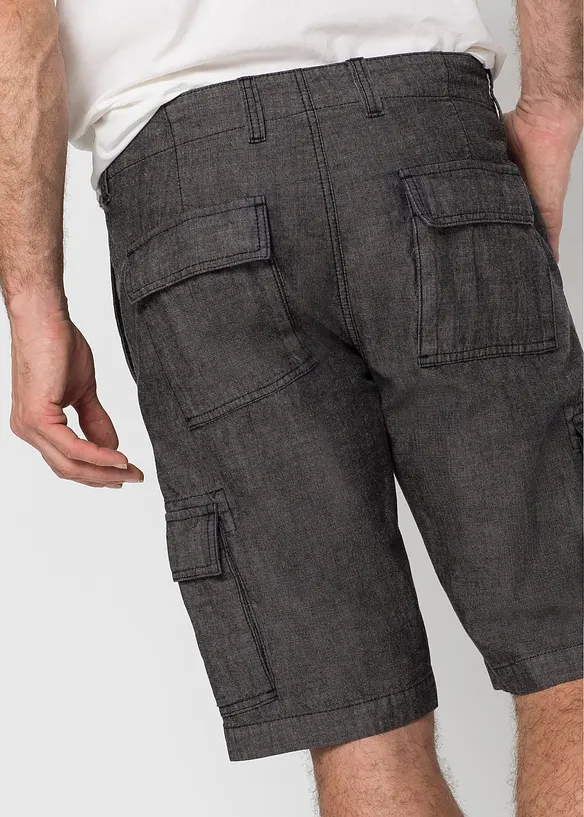 Cargoshorts av ren bomull, Loose Fit, bonprix