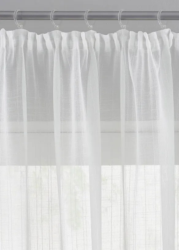 Gardinstore i jacquard med återvunnen polyester, bonprix