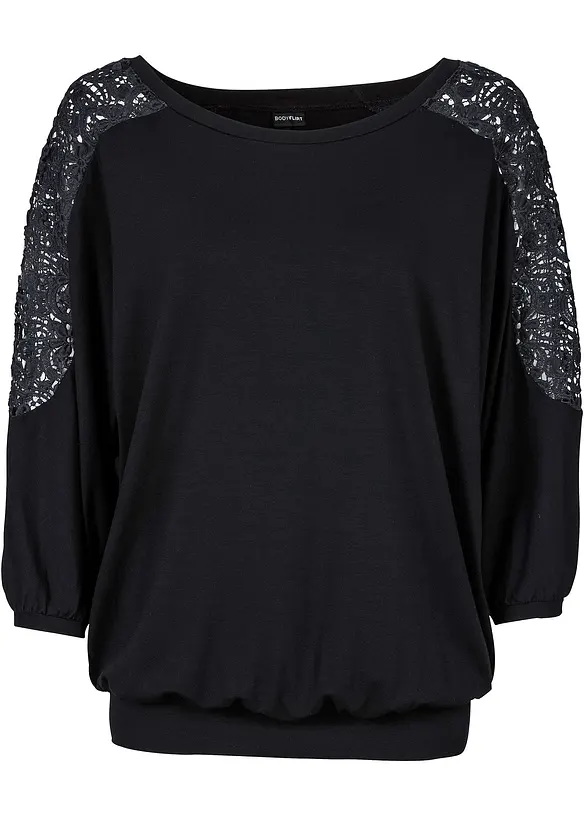 Oversizetopp av viskosmix, bonprix