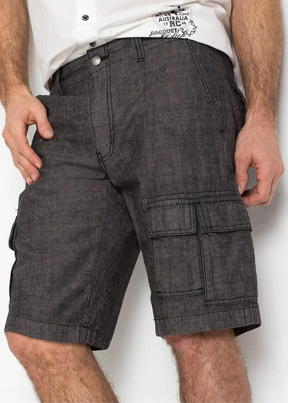 Cargoshorts av ren bomull, Loose Fit, bonprix