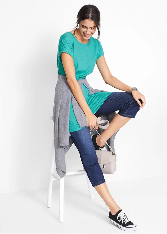 Boxy lång topp , kortärmad, bonprix
