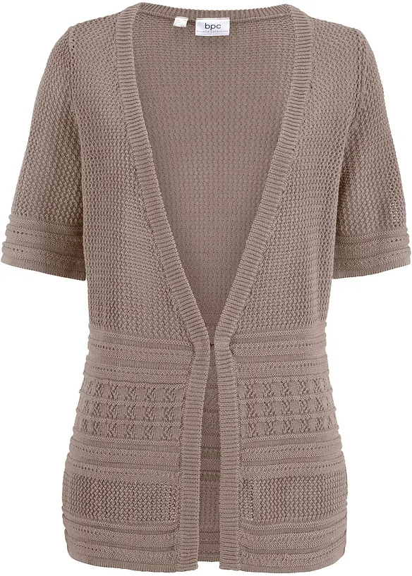 Hålmönstrad cardigan, bonprix