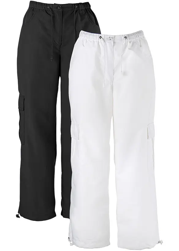7/8-byxa med bekväm resårmidja (2-pack), bonprix