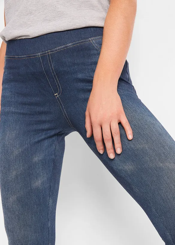 Leggings med jeanslook, bonprix