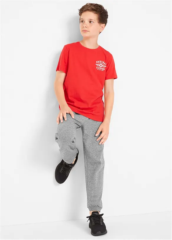 Joggingbyxa med bomull för barn (2-pack), bonprix