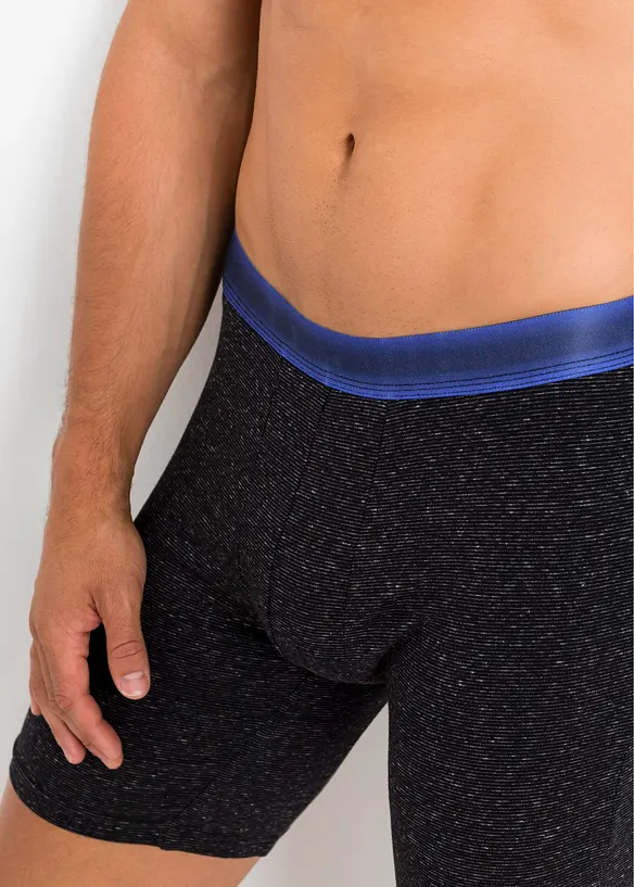 Långa boxershorts med bomull (2-pack), bonprix