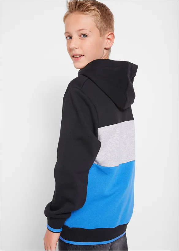 Sweatshirt med huva och ekologisk bomull för barn, bonprix
