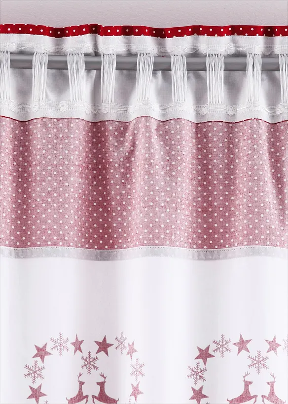 Gardinlängd med hjärttryck (1-pack), bonprix