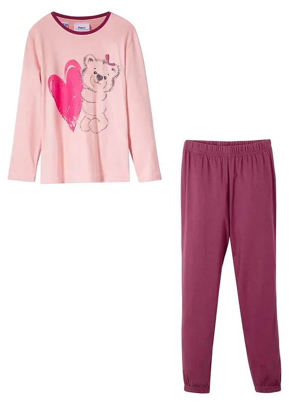 Pyjamas för barn i ekologisk bomull (2 delar), bonprix