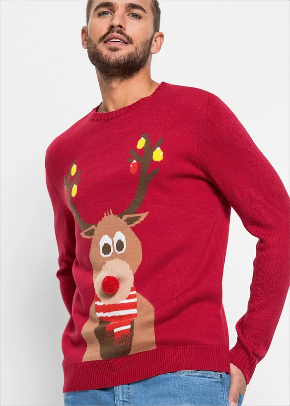 Tröja med julmotiv, bonprix