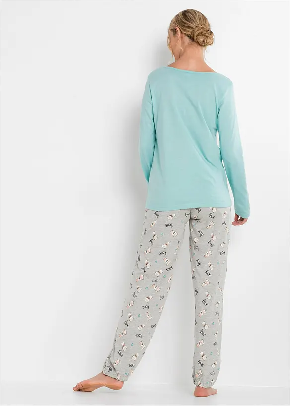 Pyjamas med ekologisk bomull, bonprix