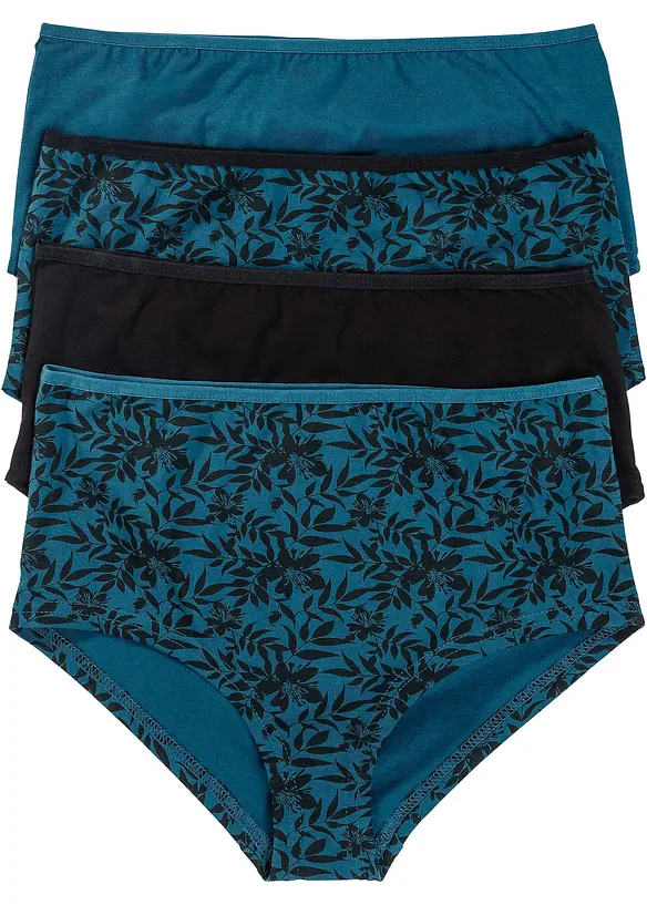 Maxihipstertrosa (4-pack) med ekologisk bomull, bonprix