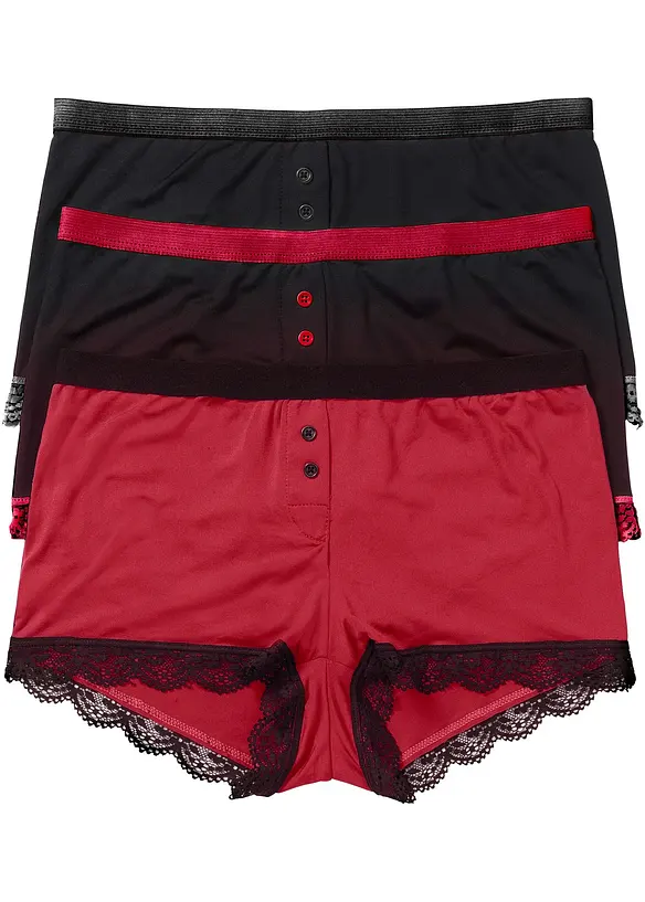 Boxertrosa för dam i mikrofiber (3-pack), bonprix