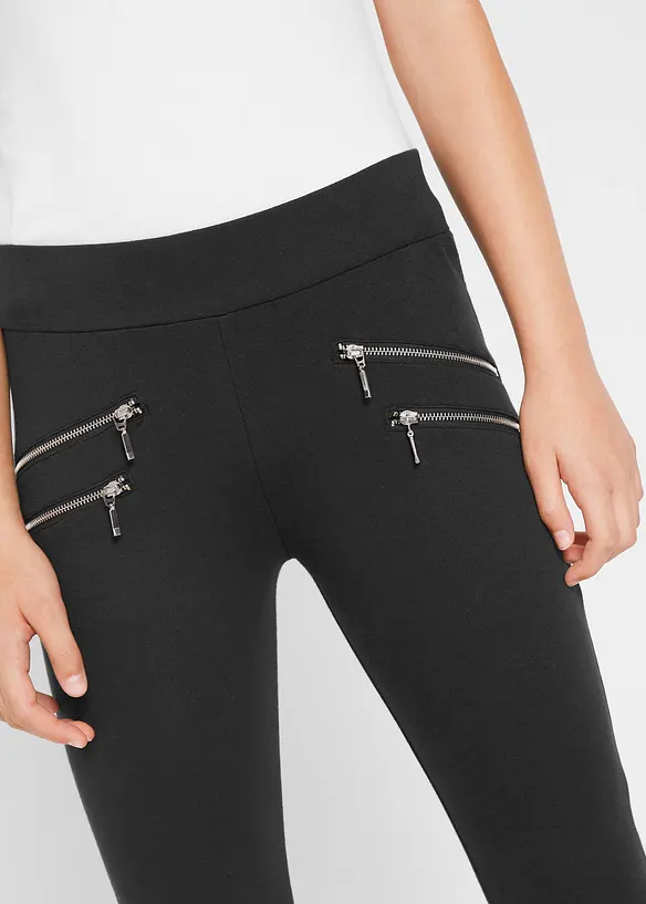 Stretchbyxa i elastisk bomullsmix för barn, bonprix