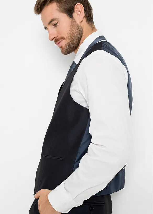 Kostym med väst och slips (4 delar) Regular Fit, bonprix