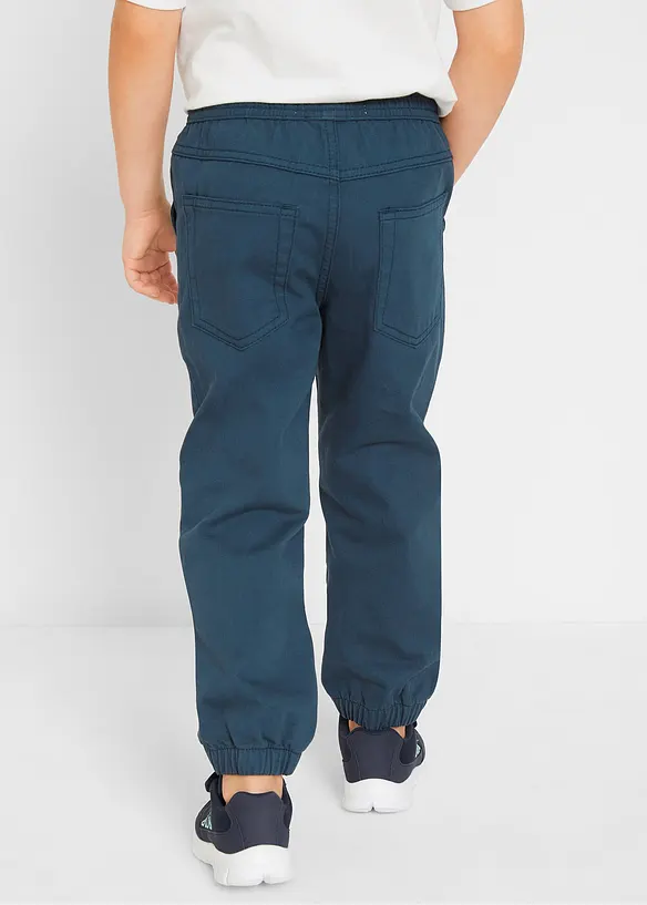 Joggingbyxa i ren bomull med bekväm midja, Regular Fit (3-pack), bonprix