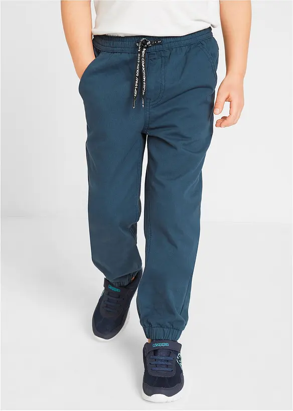 Joggingbyxa i ren bomull med bekväm midja, Regular Fit (3-pack), bonprix