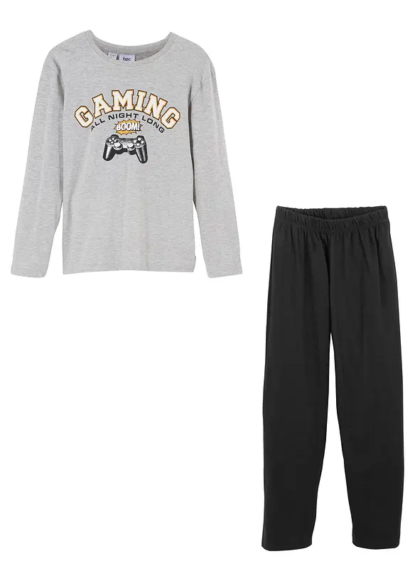 Pyjamas med mjuk bomull för barn (2 delar), bonprix