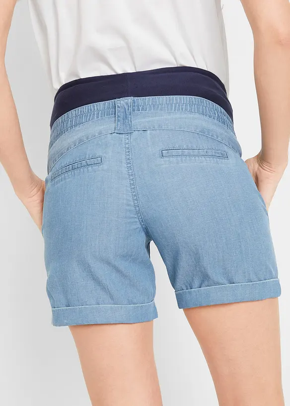 Mammashorts i lyocellblandning med jeanslook, bonprix