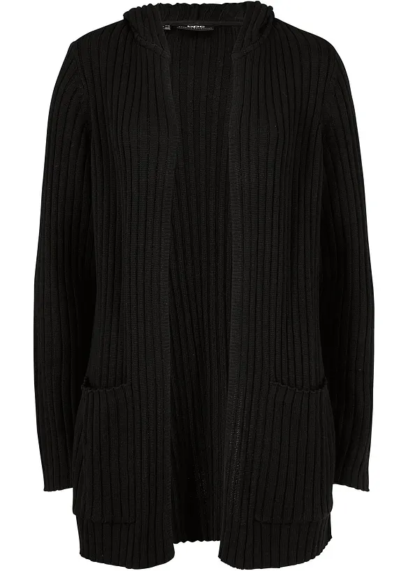 Cardigan med luva, bonprix