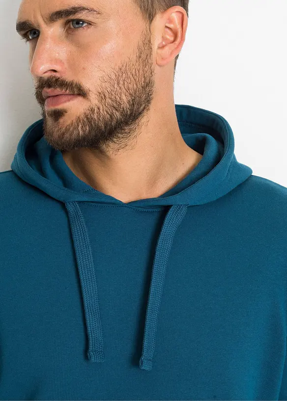 Sweatshirt med huva, bonprix