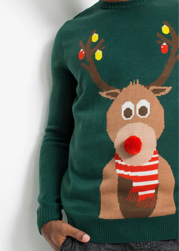 Tröja med julmotiv, bonprix