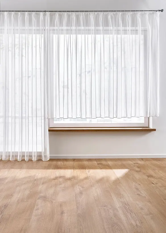 Gardinstore i jacquard med återvunnen polyester, bonprix