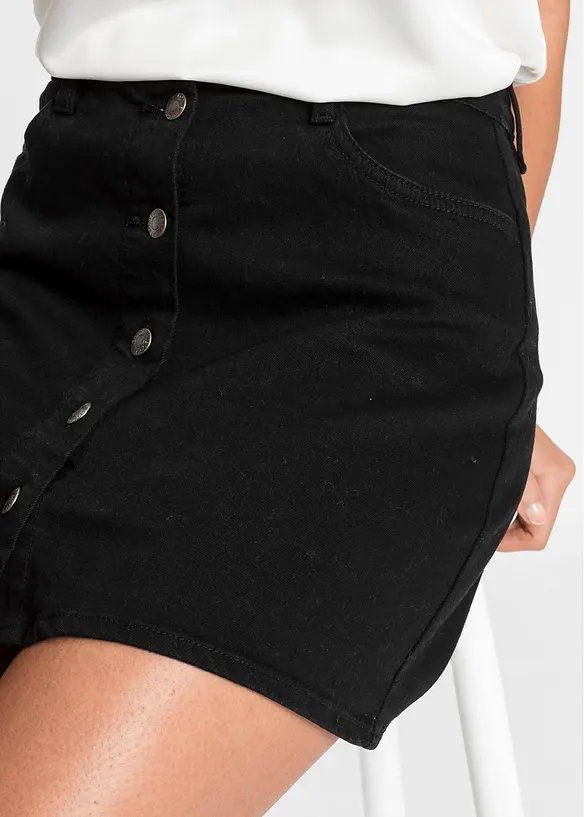 Stretchig jeanskjol, bonprix