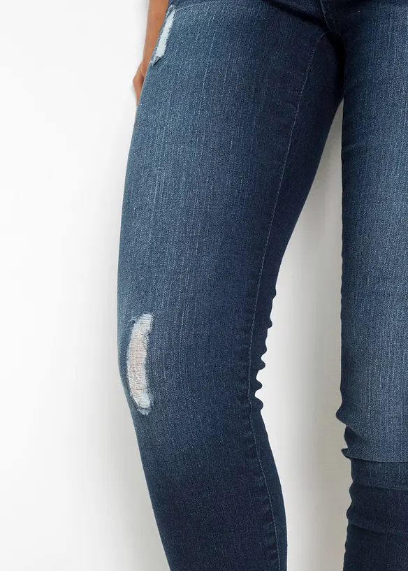 Skinny Jeans Mid Waist, kroppade, bonprix
