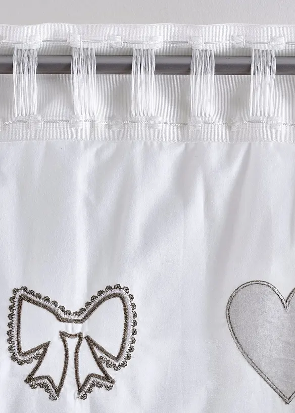 Gardinlängd med omtag, ekologisk bomull (1-pack), bonprix