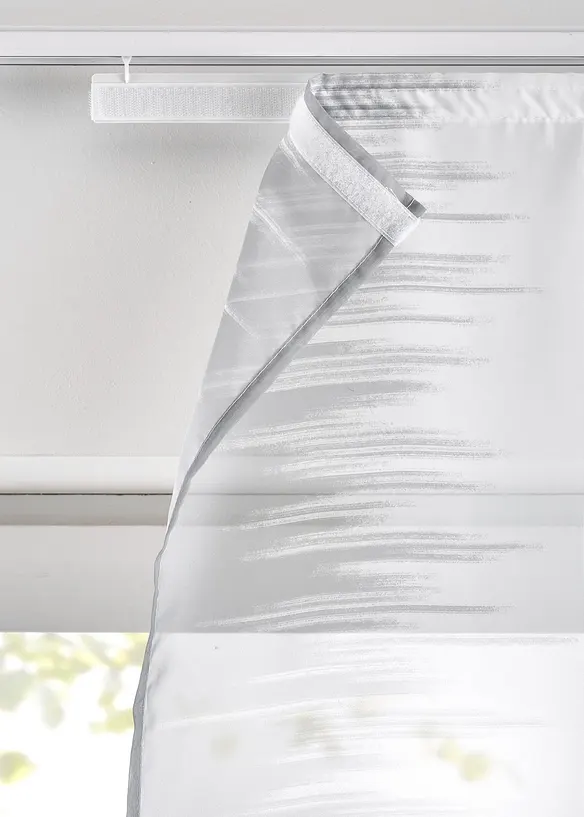Mönstrad panelgardin med återvunnen polyester (2-pack), bonprix