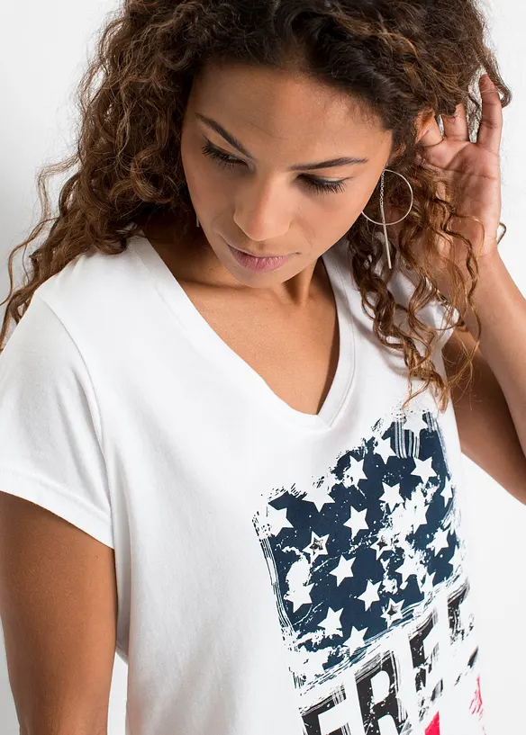T-shirt i ren bomull, bonprix