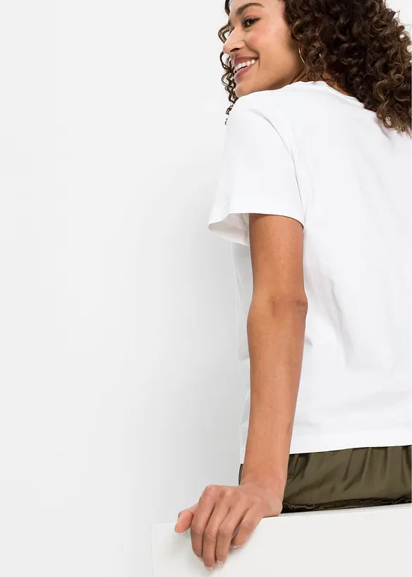 T-shirt av ren bomull, bonprix