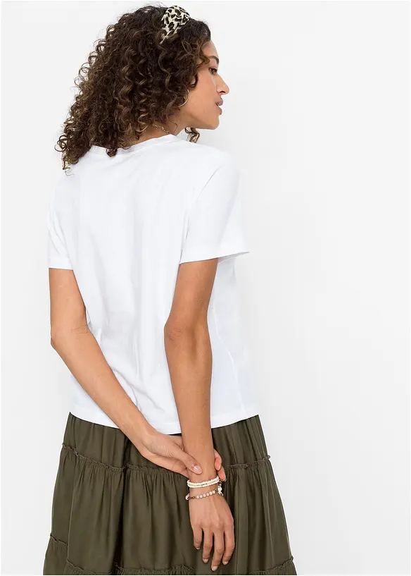 T-shirt av ren bomull, bonprix