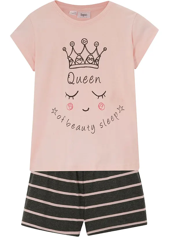 Pyjamas med shorts, av mjuk bomull (2 delar), bonprix