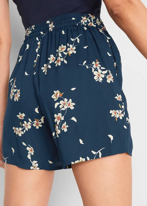 Viskosshorts med knytskärp (2-pack), bonprix