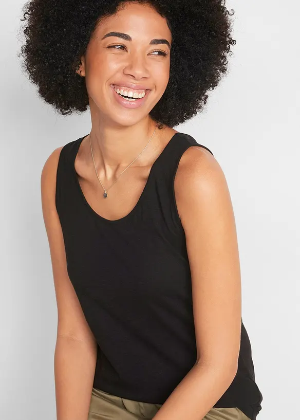 Jerseylinne i bomull, bonprix